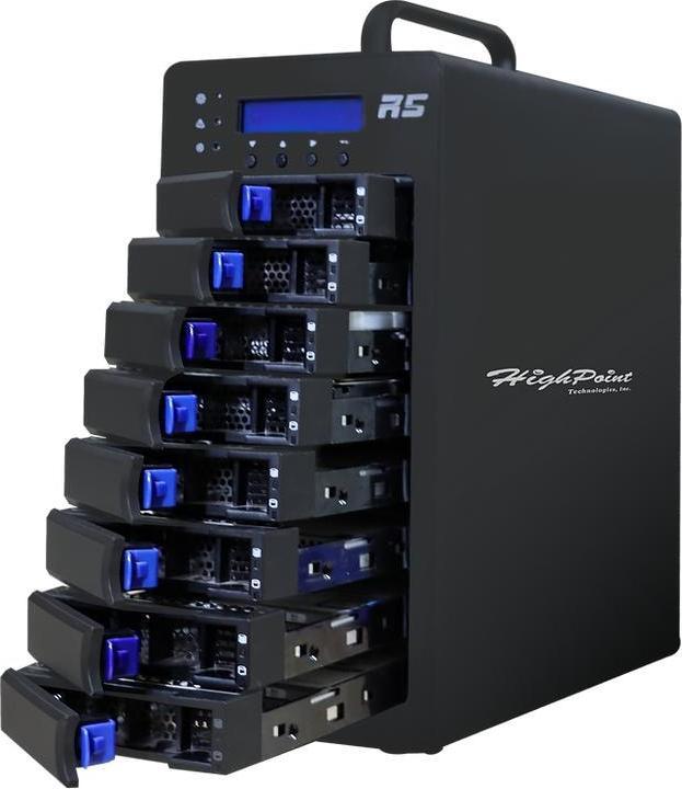 Actual product image HighPoint RocketStor 6438TS 2.5/3.5 external enclosure (2.5", 3.5")