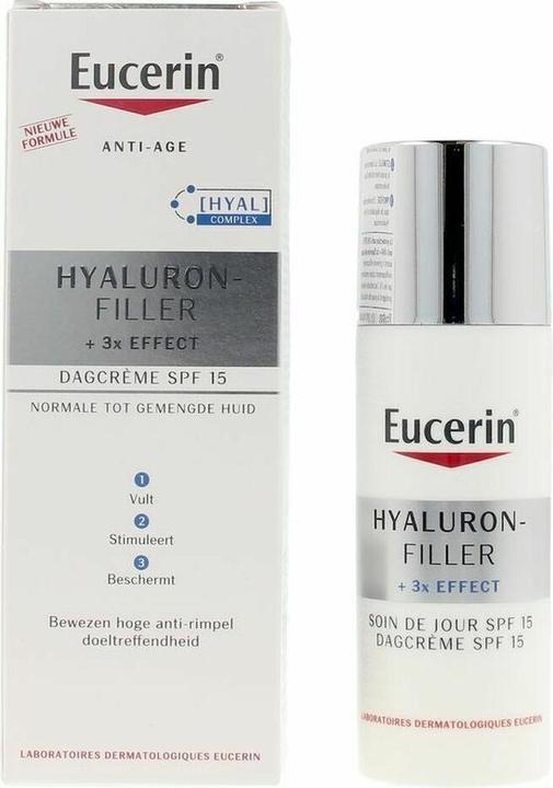 Actual product image Eucerin Hyaluron-Filler + 3x Effect (50 ml, Day cream, SPF 15)