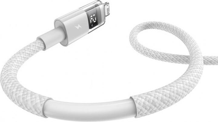 Produktbild Baseus USB-A to Lightning Cable Display 2, 18W, 2.4A, 2m, White (USB 3.2 Gen 1, 18 W)