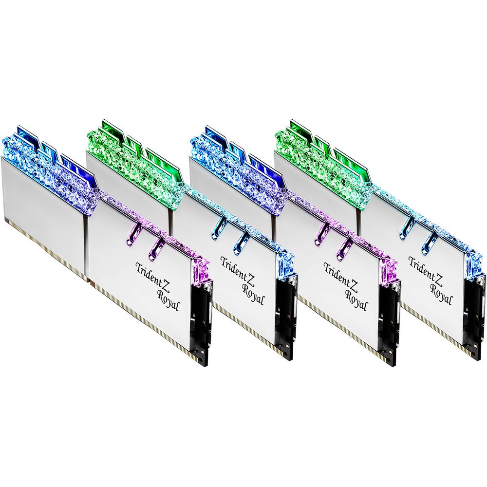 G.Skill Trident Z Royal (4 x 32GB, 3200 MHz, DDR4-RAM, DIMM), RAM, Silber
