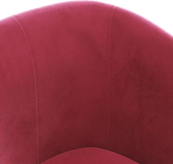 Produktbild VidaXL Clubsessel mit Fusshocker Weinrot Samt,Farbe