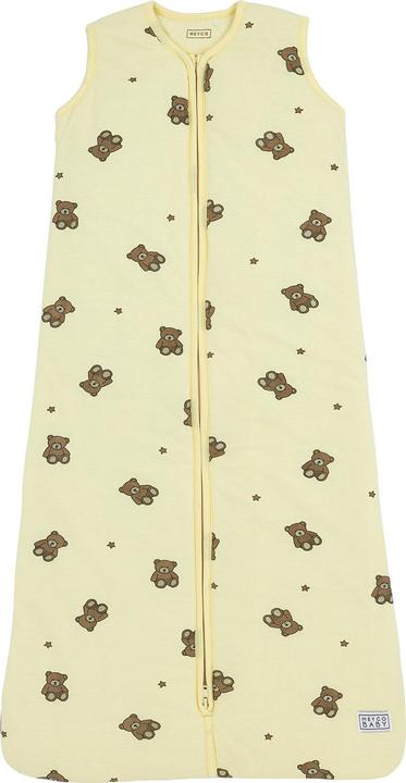 Nutritional values and ingredients Meyco 2-p slpzk gevoerd 110cm Teddy Bear allover/soft yellow (110 cm, Summer, Winter, Spring, Autumn)