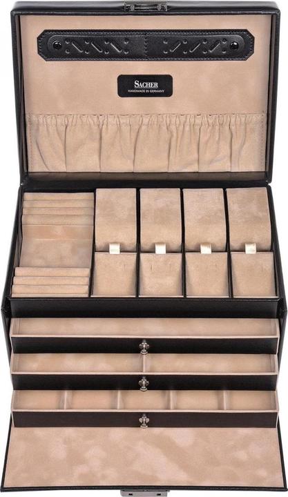 Image du produit Sacher 73.107.010443 - Boîte à bijoux Katja nouveau classique en cuir noir