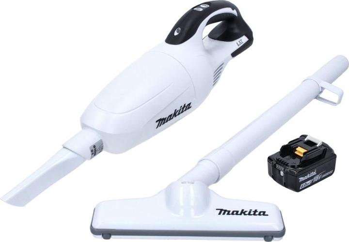Produktbild Makita DCL 181 FG1W Akku Staubsauger 18 V Weiss + 1x Akku 6,0 Ah - ohne Ladegerät