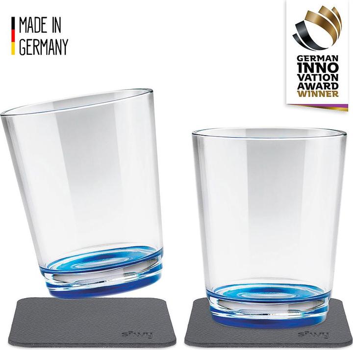 Produktbild Silwy Outdoor-Trinkglas Lui Blue 2er-Set magnetisch