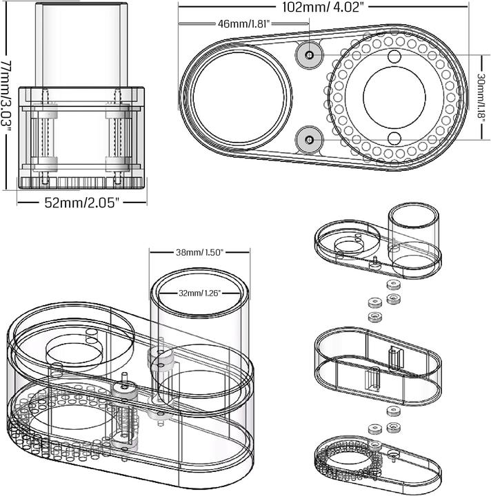 Image du produit Genmitsu Sabot de poussière CNC