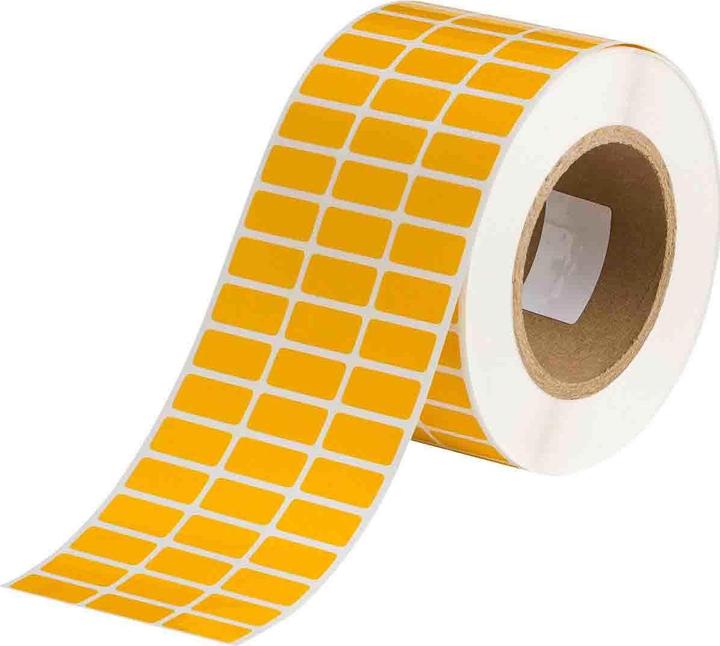 Brady THT-5-423-10-YL, Polyester, Jaune, 25.40 x 12.70 mm, permanent, 3 pistes (10000 U.) (2.54 cm)
