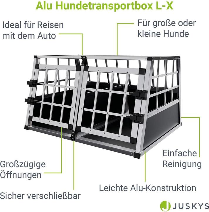 Image du produit Hauptner Boîte de transport pour chiens (Chien, Fermeture de sécurité)