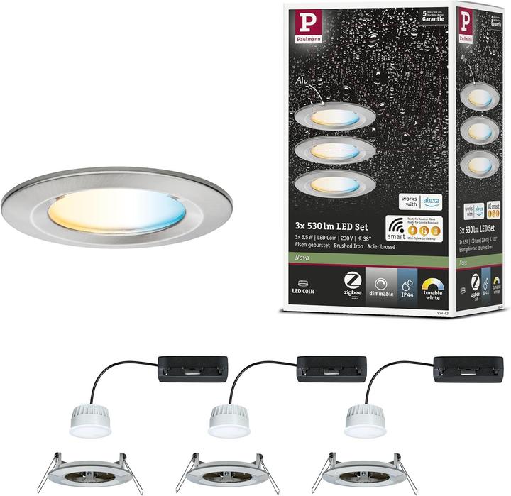 Produktbild Paulmann Einbauleuchte Nova Set Zigbee (530 lm)