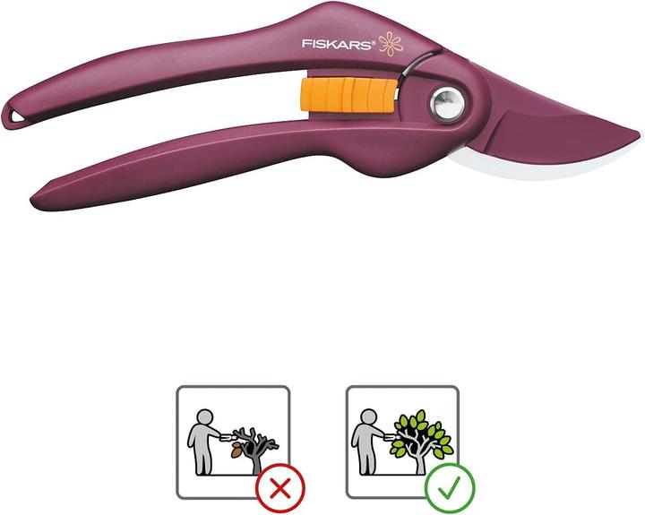Produktbild Fiskars Inspiration Sekatorius, Merlot 1027495