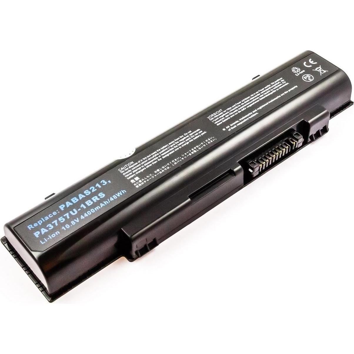 CoreParts MBI2273 Notebook-Akku für Toshiba (6 Zellen, 4400 mAh), Notebook Akku, Schwarz