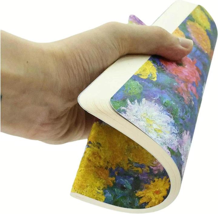 Image du produit Paperblanks Cahier de notes Chrysanthèmes A5, ligné, multicolore (A5, À rayures, Couverture souple)