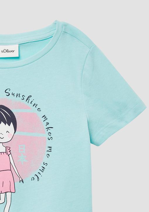Produktbild S.Oliver T-Shirt T-Shirt mit Glitzerprint (92)