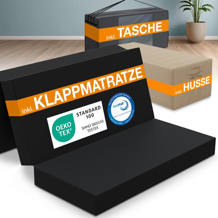 Actual product image Bestschlaf Klappmatratze inkl. Husse & Transporttasche (120 x 195 cm, Foam core)