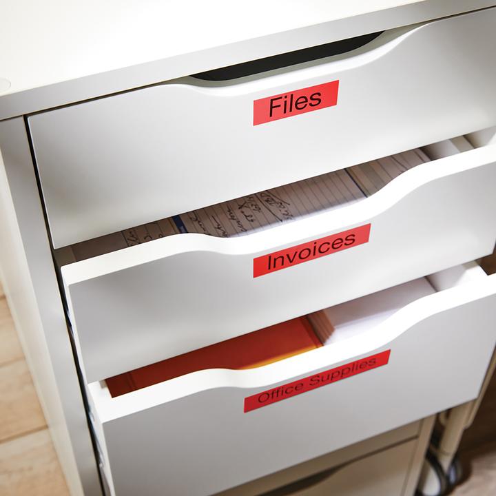 Produktbild Dymo S0720870 Standardband (1.90 cm, Rot)