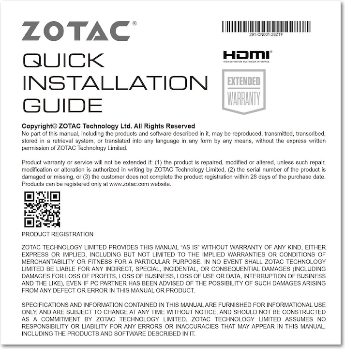 Actual product image Zotac GeForce RTX 3050 Solo (6 GB)