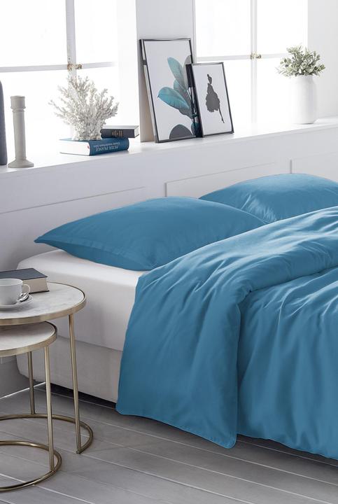 Image du produit Living Home Satin uni (Set de linge de lit, 160 x 210 cm, 50 x 70 cm)