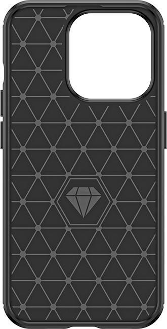 Produktbild Hurtel Flexible carbon pattern case for iPhone 15 Pro Carbon Case - black (Apple iPhone 15 Pro)