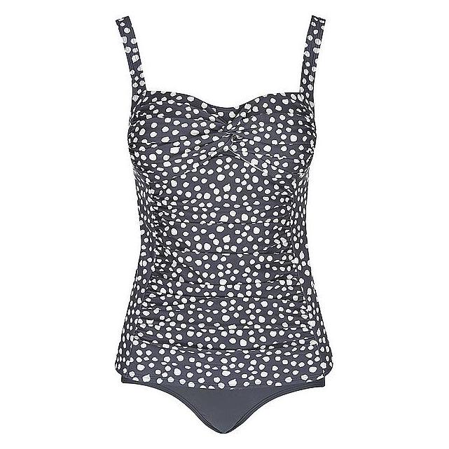 Bomain, Damen, Badeanzüge, Cadiz Grauer Tankini, Schwarz, Grau, (46)