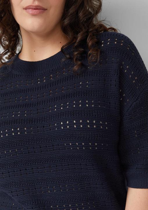 Immagine prodotto s.Oliver Strickpullover Ajour-Pullover mit Halbarm (48)