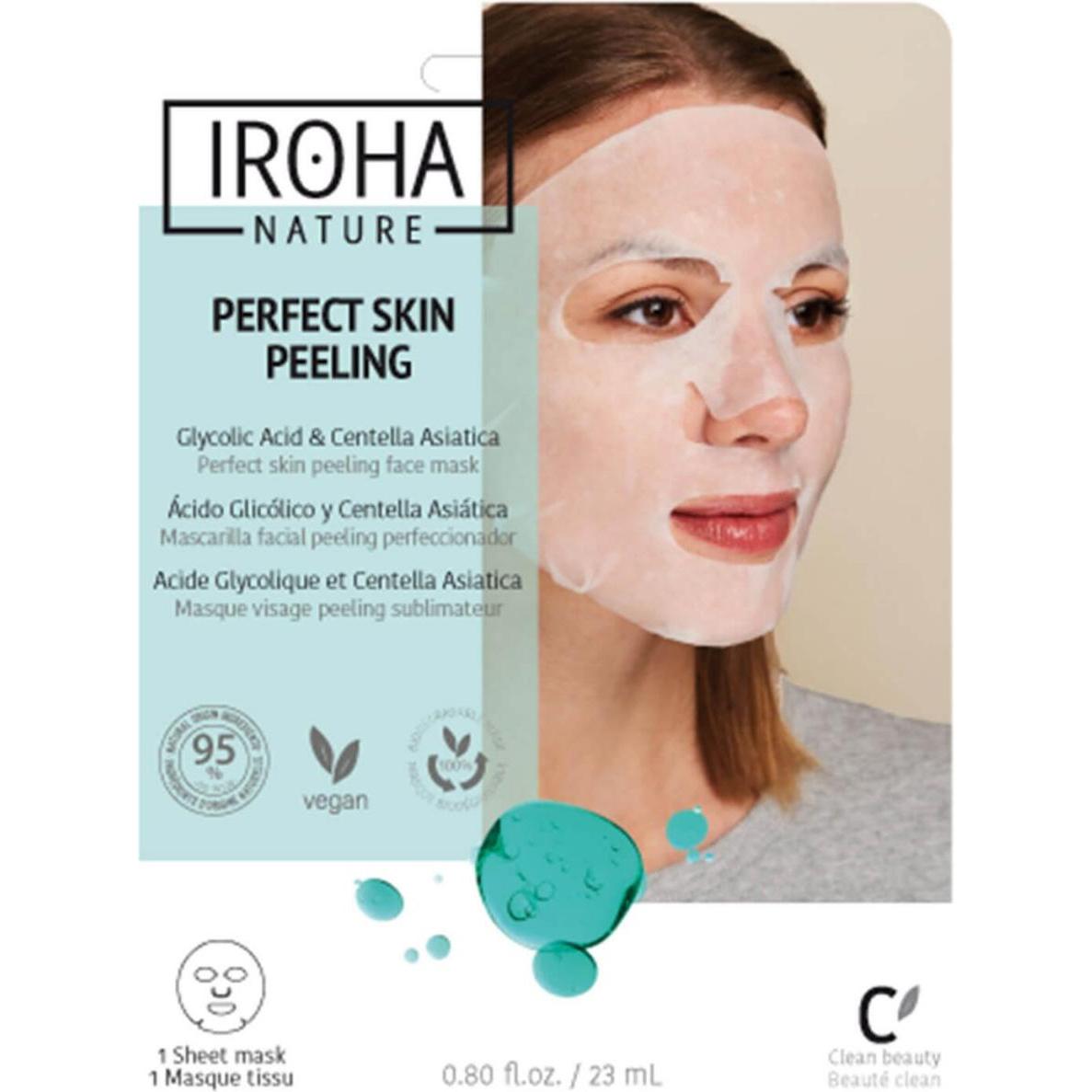Iroha Nature, Gesichtsmaske, Tissue Face Mask Glycolic (18 ml)