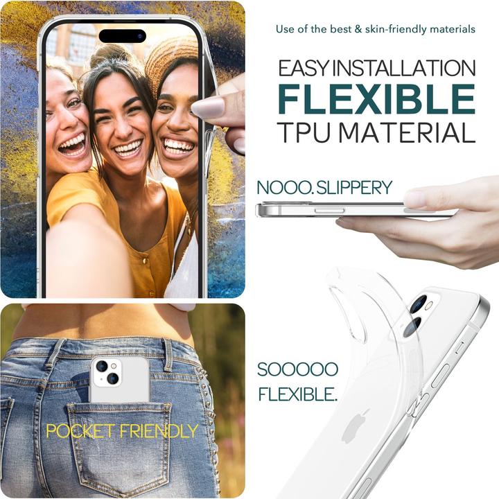 Produktbild Nalia Transparente Silikon Hülle (Apple iPhone 15)