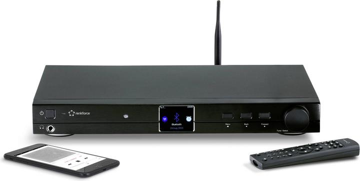 Produktbild Renkforce RF-DAB-IR 1700 HiFi Tuner DAB+ (DAB+, FM, Bluetooth, WLAN)