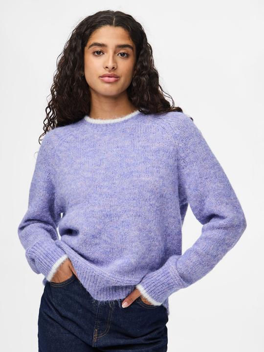 Image du produit Pieces Pcivy Ls O-Neck Contrast Knit Noos Bc (XS)