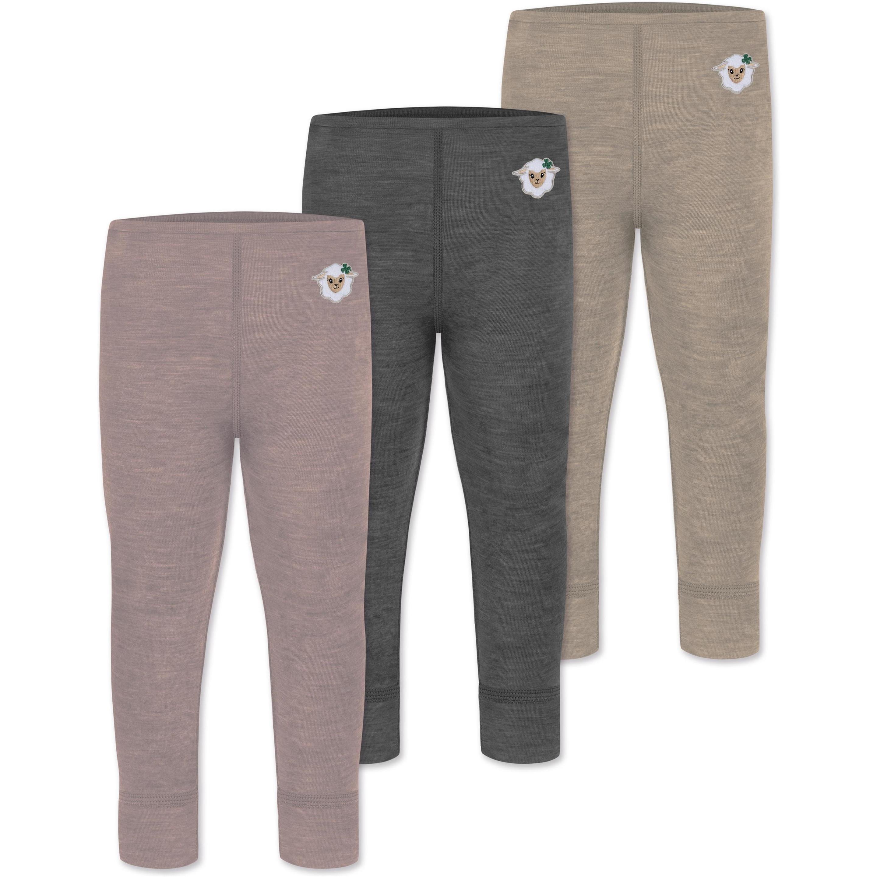 Normani, Herren, Funktionsunterhose, 3er Pack Baby Merino Hose Unterhose „Tihoi" - 9509 (86), Beige, 86