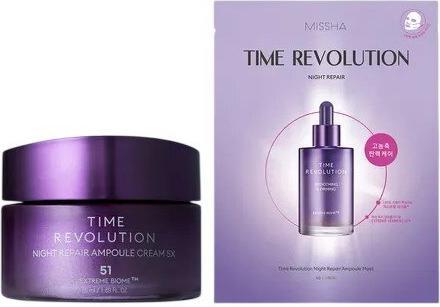 Missha Time Revolution Night Repair Cream & Mask Duo-Set, Geschenkset (Gesichtspflege Set)