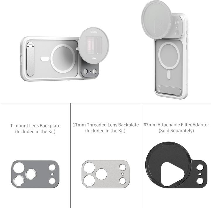 Produktbild SmallRig Hülle für iPhone 17 Pro: FilMov Leichte Fotografie-Handyhülle (Apple iPhone 17 Pro)