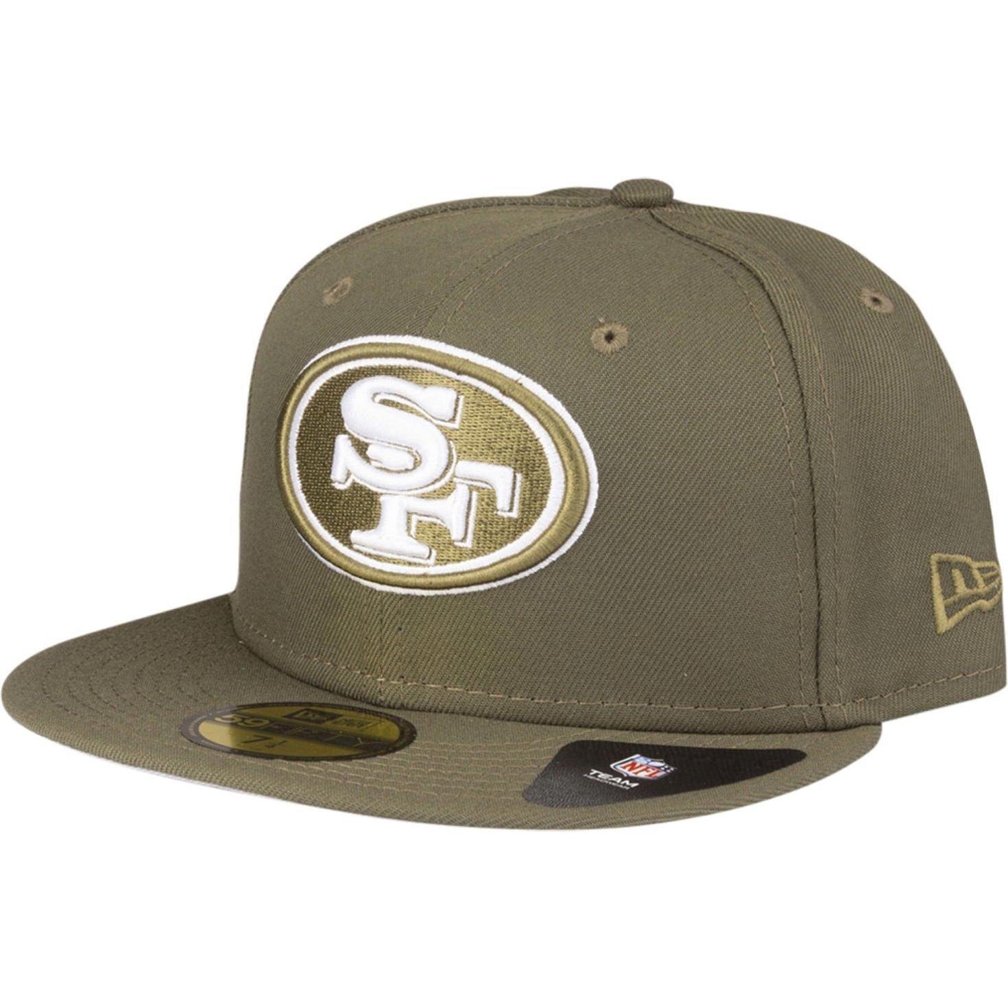 New Era, Herren, Cap, 59Fifty Fitted Cap San Francisco 49ers oliv - 6 7/8, Grün, (6 7/8)