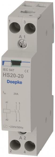 Actual product image Doepke Inst.contactor HS20-20/230V 2S 20A 230V HS20-20/230V