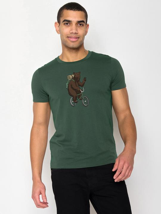 Actual product image Greenbomb T-Shirt Animal Bear Bike (XS)