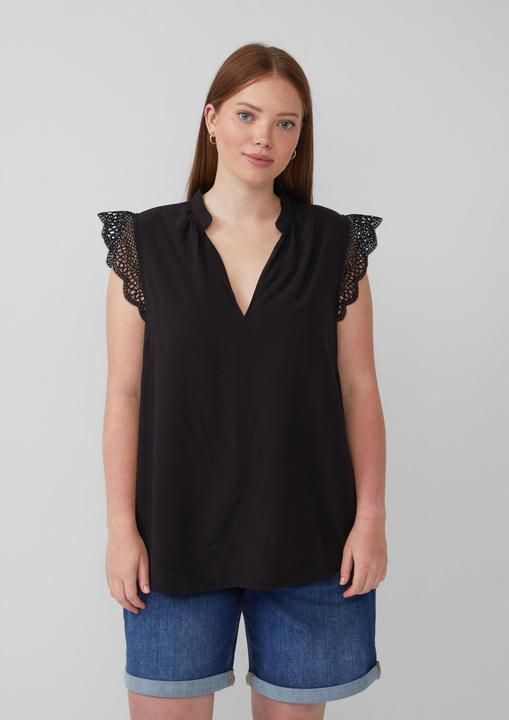 Produktbild S.Oliver Bluse Blusentop mit Spitzendetail (50)