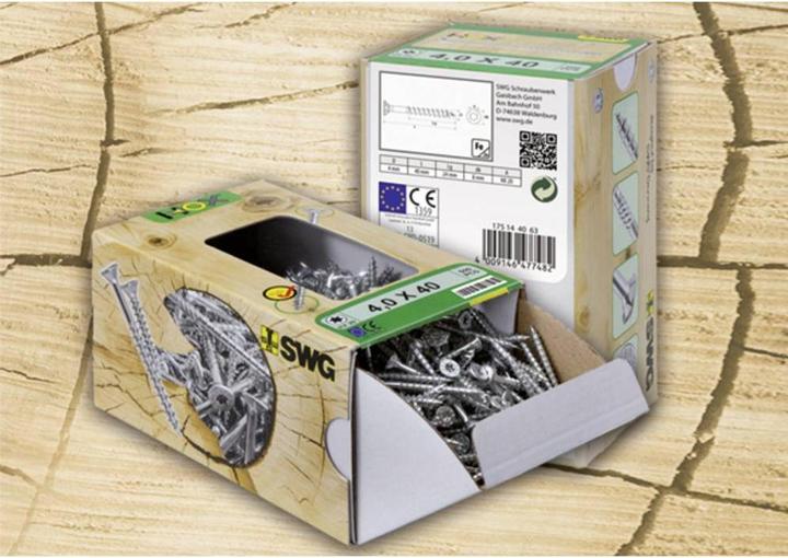 Produktbild SWG HOX Innenvielzahnschrauben mit Bit 3.5 X 16 Stahl verzinkt,bauaufsichtlich zugelassen (200 Schrauben pro Stück)