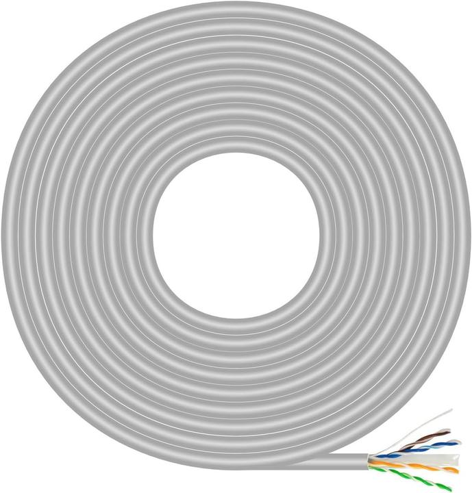 Produktbild Aisens BOBINA CABLE RED RJ45 CAT.6 UTP RIGIDO CCA 500M GRIS (U/UTP, CAT6, 500 m)