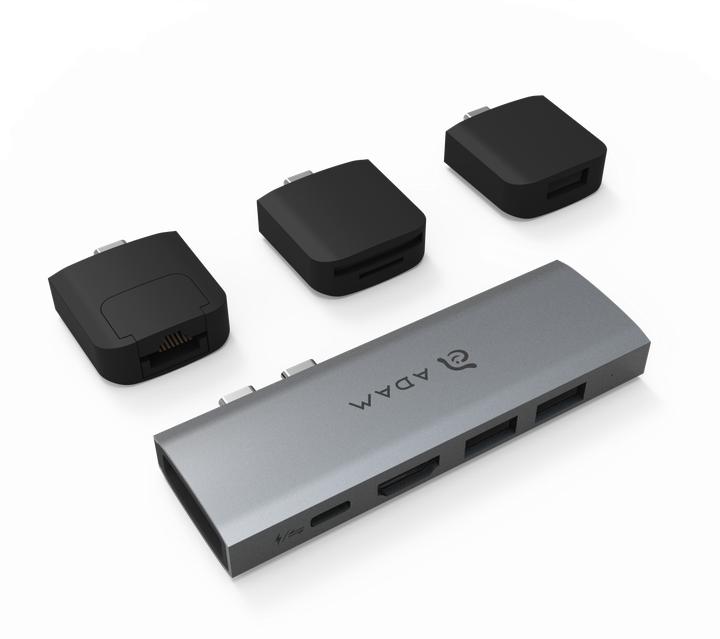 Produktbild Adam Elements CASA HUB 10E | Grau | 10 Port USB-C/Thunderbolt Hub (USB-C, 10 Ports)