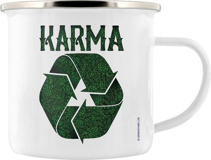 Grindstore Kaffeebecher Recycling Karma Emaille