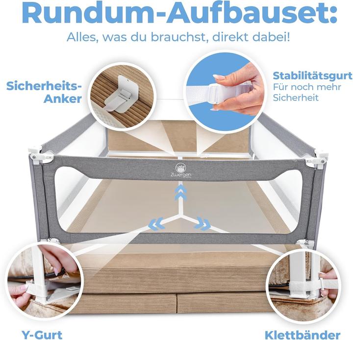 Produktbild Zwergenbuddy Rausfallschutz-Set für Boxspringbetten