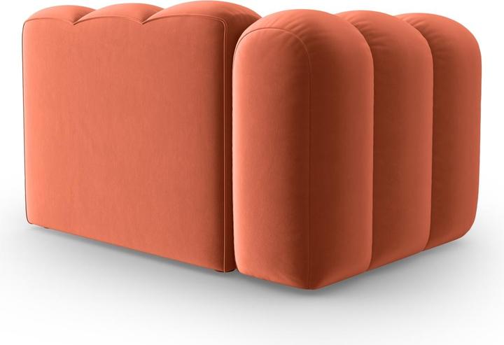 Image du produit Micadoni Chauffeuse Gauche Velours, "Lupine", 1 Place, 115x95x70Fabriqué en Europe (Canapé modulaire, 1 place)