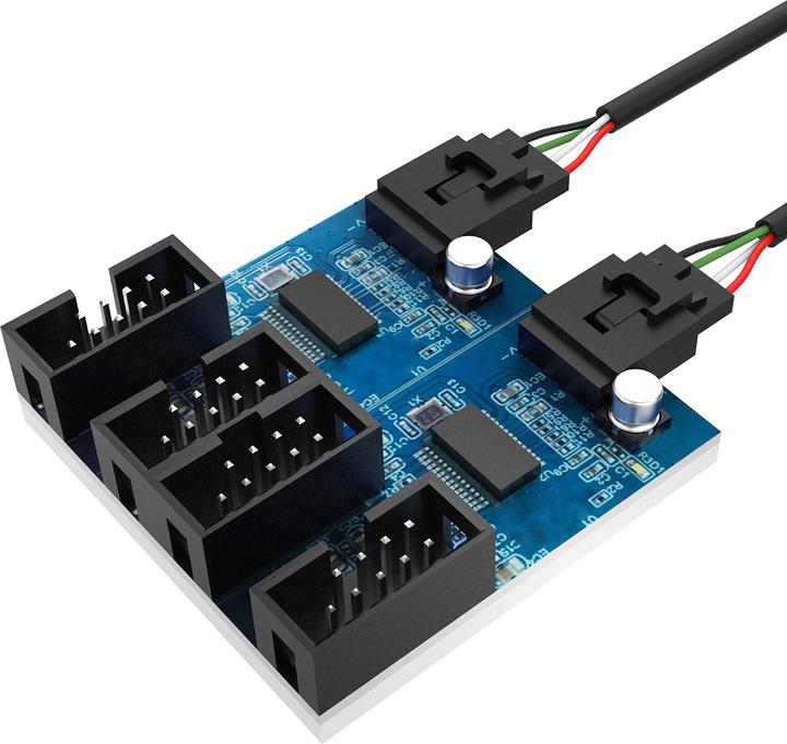 Actual product image Akasa Internal USB 2.0 hub card, incl. 30cm USB cable (4 Ports)