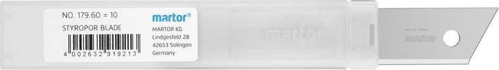 Actual product image Martor Polystyrene blade 179.60 (Replacement blade)