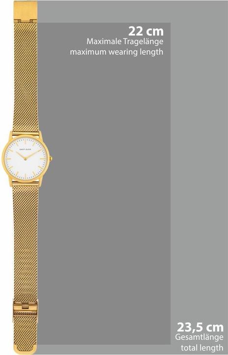 Produktbild Eastside Damen Quarzuhr Cassina Edelstahl gelbgold - 9738 (Analoguhr, 33 mm)