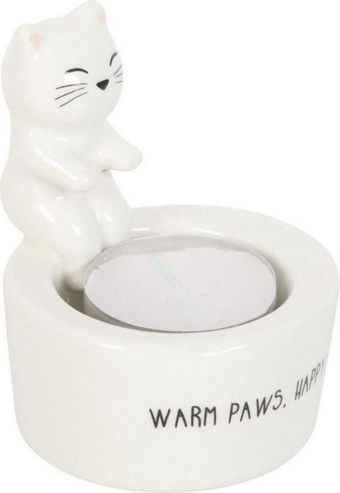 Produktbild Something Different Warm Paws Happy Heart Katze Teelichthalter