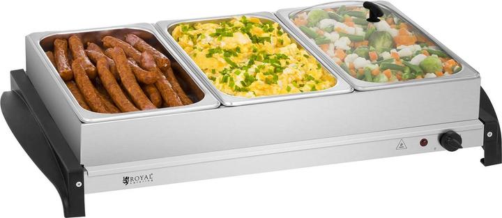 Royal Catering Warming Tray - 3 x 2 L - 400 W