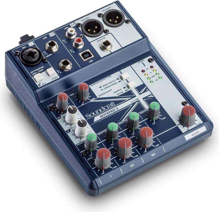 Actual product image Soundcraft notepad-5 (Studio- and Livemixer)