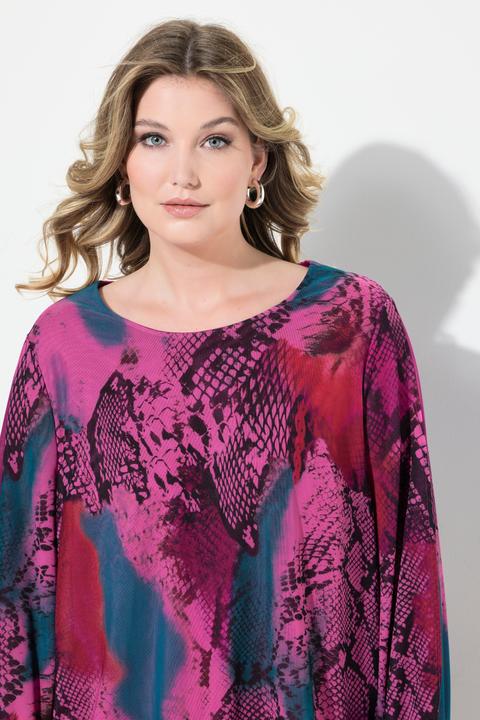 Image du produit Miamoda Bluse, Mesh mit Alloverdruck, weiter Langarm (50)