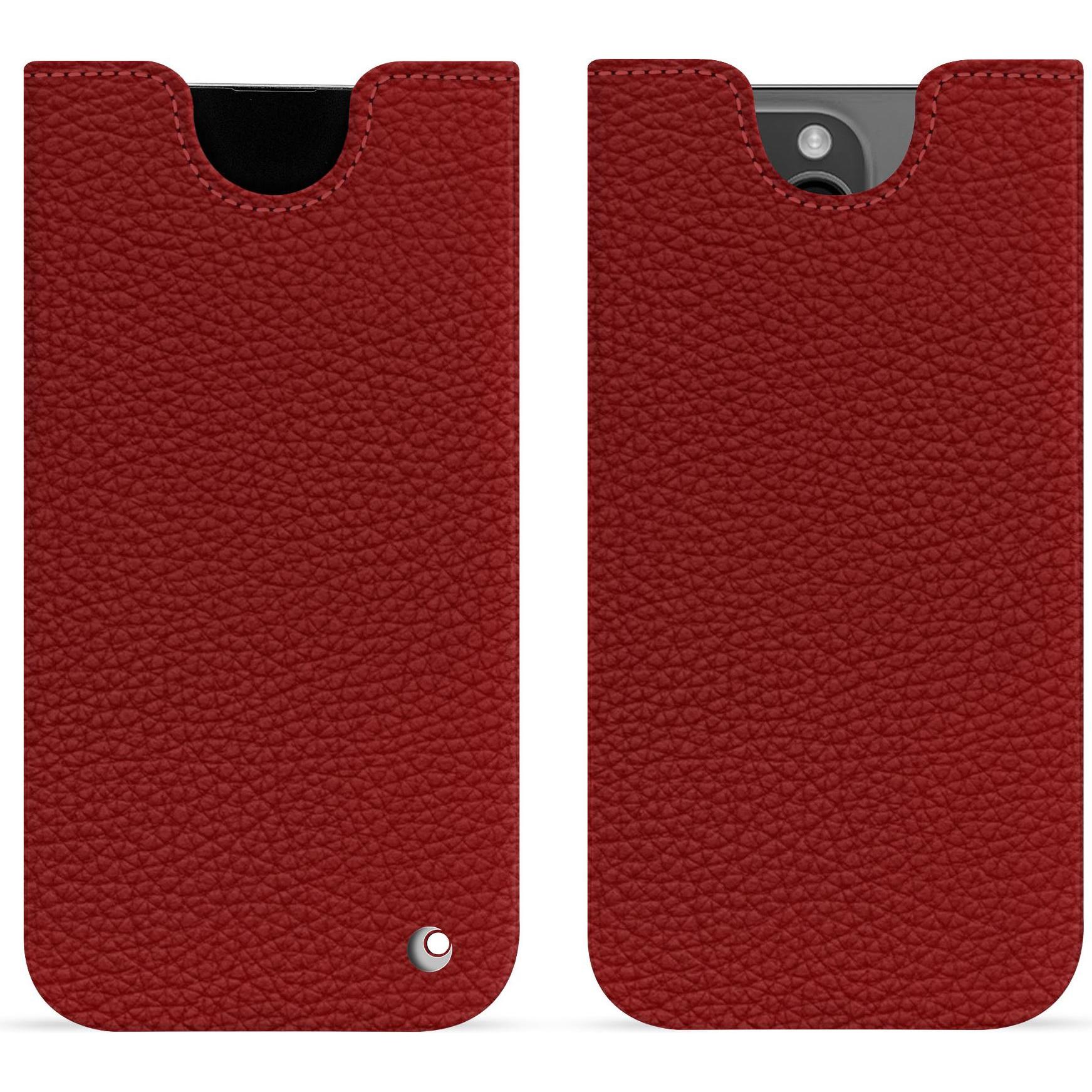 Noreve Lederschutzhülle (Apple iPhone 15 Pro Max), Smartphone Hülle, Rot