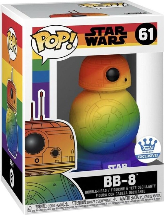 Image du produit Funko POP! Star Wars Fierté Arc-en-Ciel BB-8